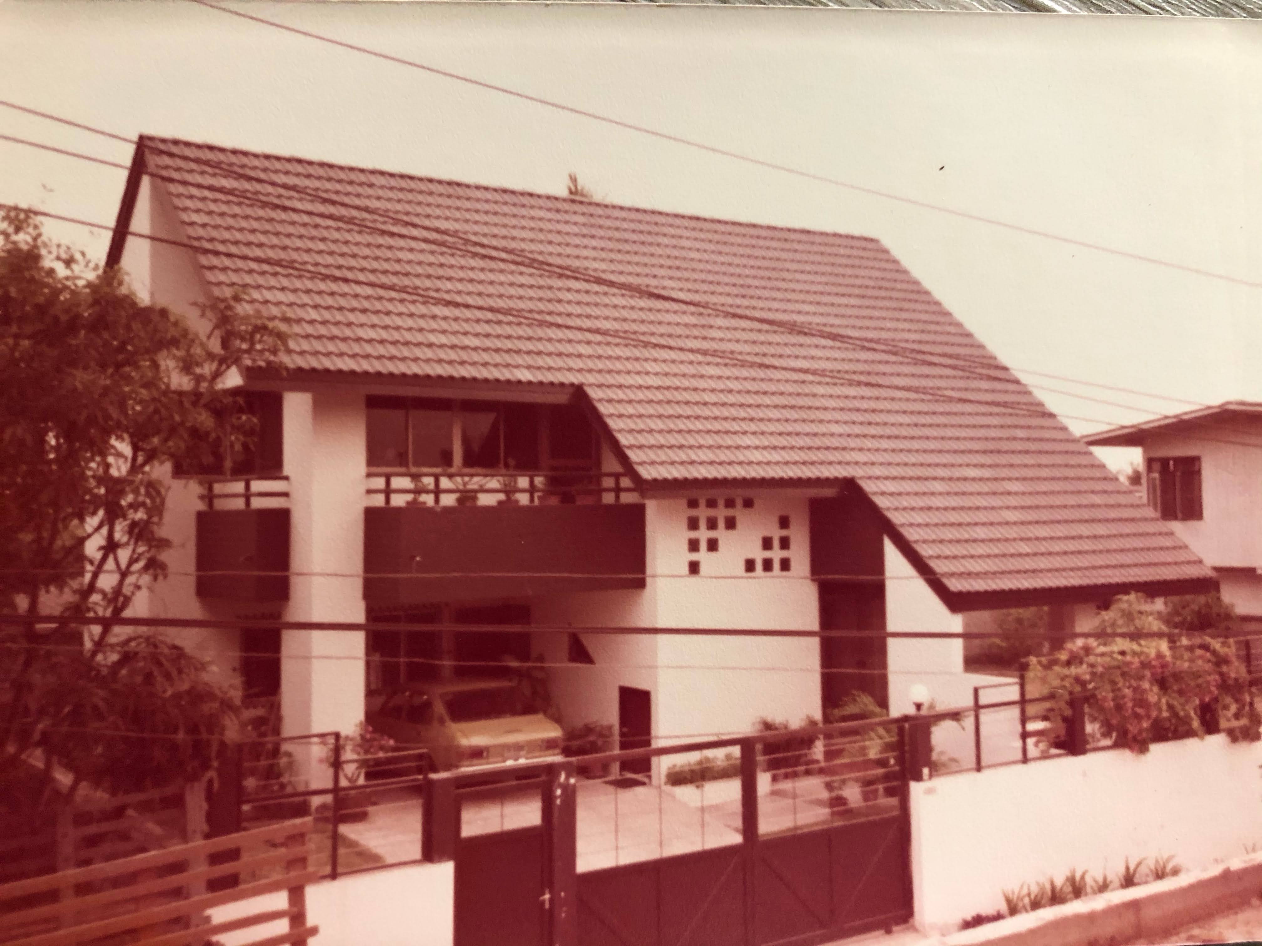 The family house at 184, Bangkok — vintage photograph